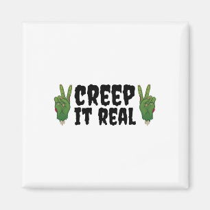 Creep It Real Zombie Hand Halloween Zombie Magneet