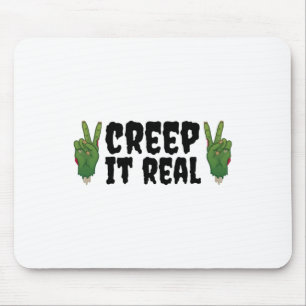 Creep It Real Zombie Hand Halloween Zombie Muismat