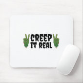 Creep It Real Zombie Hand Halloween Zombie Muismat (Met muis)