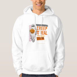 Creep It Real: Zwart en Sinaasappel Spooky Hallowe Hoodie