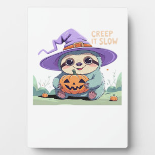 Creep It Slow � Grappig Luiaard Halloween Shirt F Fotoplaat