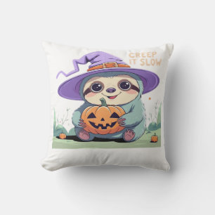 Creep It Slow � Grappig Luiaard Halloween Shirt F Kussen