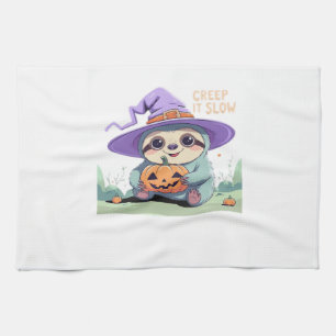 Creep It Slow � Grappig Luiaard Halloween Shirt M Theedoek