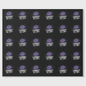 Creep It Up Funny Spider Pun Dark BG Cadeaupapier (Vlak)