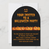 Creep op Halloween-feestuitnodiging Kaart (Voorkant)