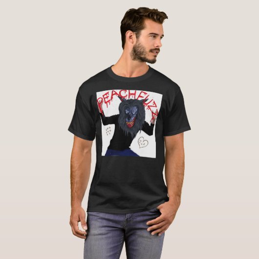 Creep - Peachfuzz Werewolf Mask Pose Classic T-Sh T-shirt (Voorkant volledig)