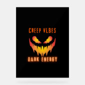Creep Vibes Dark Energy _ Trendy Horror Streetwear Acryl Bord (Voorkant)