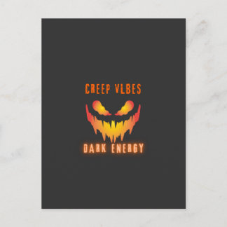 Creep Vibes Dark Energy _ Trendy Horror Streetwear Briefkaart