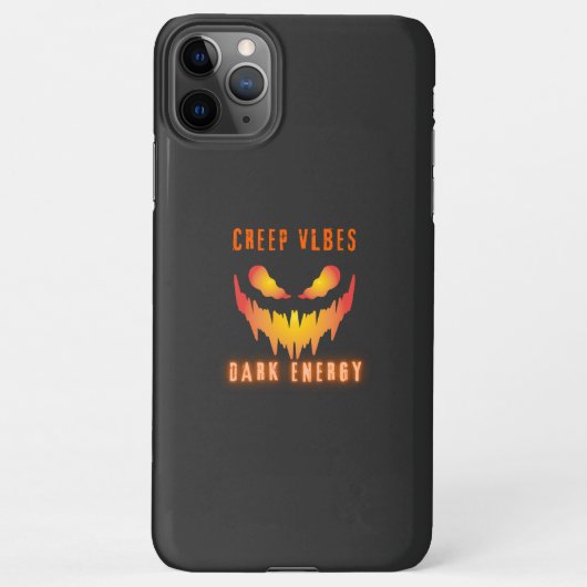 Creep Vibes Dark Energy _ Trendy Horror Streetwear iPhone Hoesje (Achterkant)