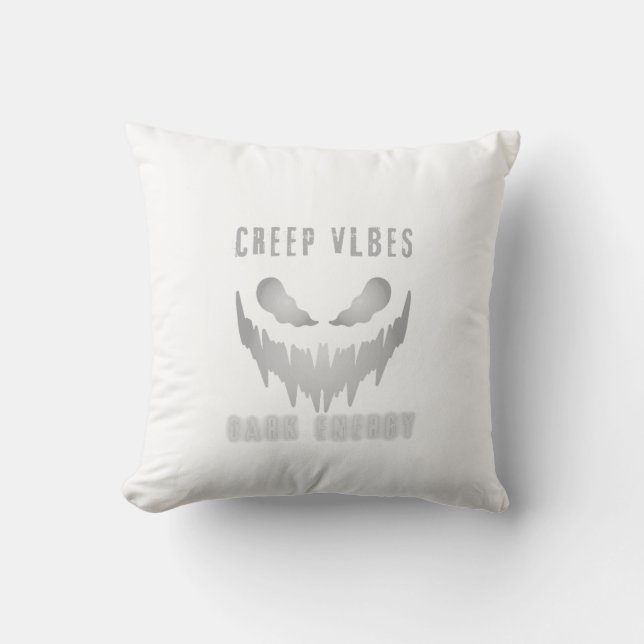 Creep Vibes Dark Energy _ Trendy Horror Streetwear Kussen (Voorkant)