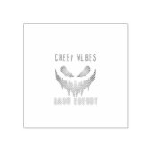 Creep Vibes Dark Energy _ Trendy Horror Streetwear Rubberstempel (Afrduk)