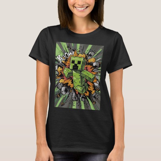 Creeper Explosion Graphic T-shirt (Voorkant)
