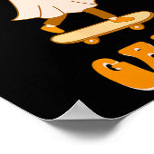 Creeper Gang Geest Skateboard Grappig Halloween Sk Poster (Hoek)