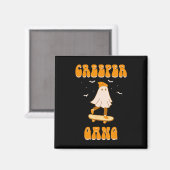 Creeper Gang Ghost Skateboard Grappig Halloween Sk Magneet (Voorkant / Achterkant)
