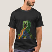 Creeper Mountain | Epic Lava Waterfall | 3D Render T-shirt (Voorkant)