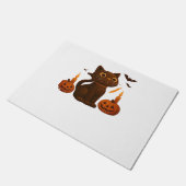 Creeper pompoen kat Halloween Gift Oversized T-Shi Deurmat (Schuin)