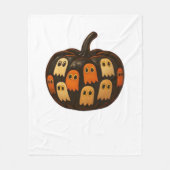 Creeper Pumpkin Ghosts Halloween Gift Classic T-SH Fleece Deken (Voorkant)