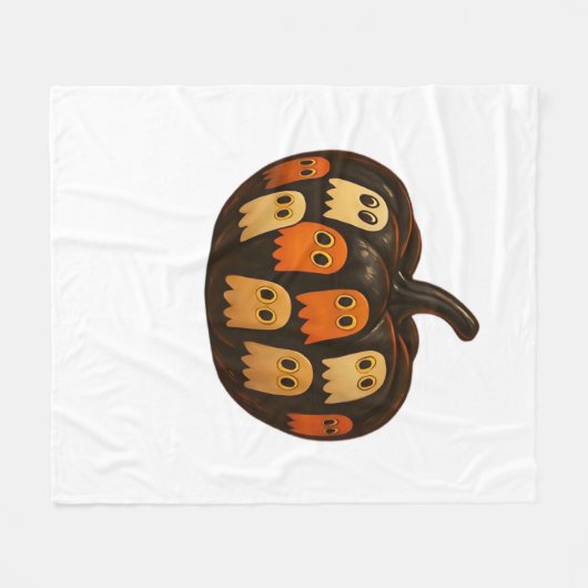 Creeper Pumpkin Ghosts Halloween Gift Classic T-SH Fleece Deken (Voorkant (Horizontaal))