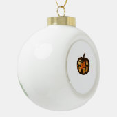 Creeper Pumpkin Ghosts Halloween Gift Classic T-SH Keramische Bal Ornament (Links)