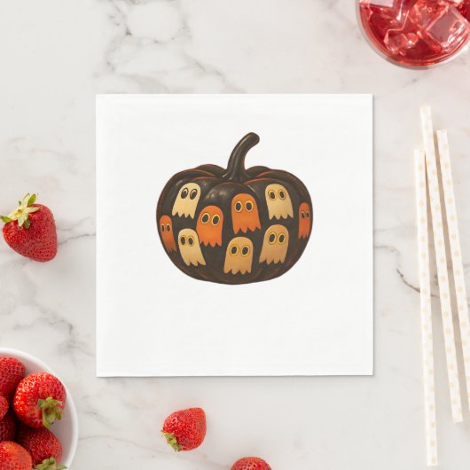 Creeper Pumpkin Ghosts Halloween Gift Classic T-SH Servet (Insitu)