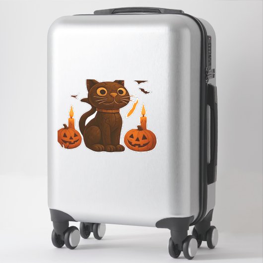 Creeper Pumpkin Ghosts Halloween Gift Classic T-SH Sticker (Koffer)