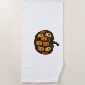 Creeper Pumpkin Ghosts Halloween Gift Classic T-SH Strandlaken (Voorkant)