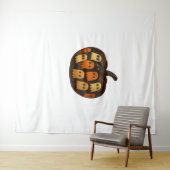 Creeper Pumpkin Ghosts Halloween Gift Classic T-SH Wandkleed (In Situ (horizontaal))