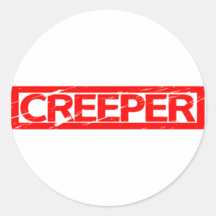 Creeper Stamp Ronde Sticker