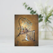 Creeper Village Whimsical-Briefkaart Briefkaart (Staand voorkant)