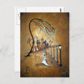 Creeper Village Whimsical-Briefkaart Briefkaart (Voorkant / Achterkant)