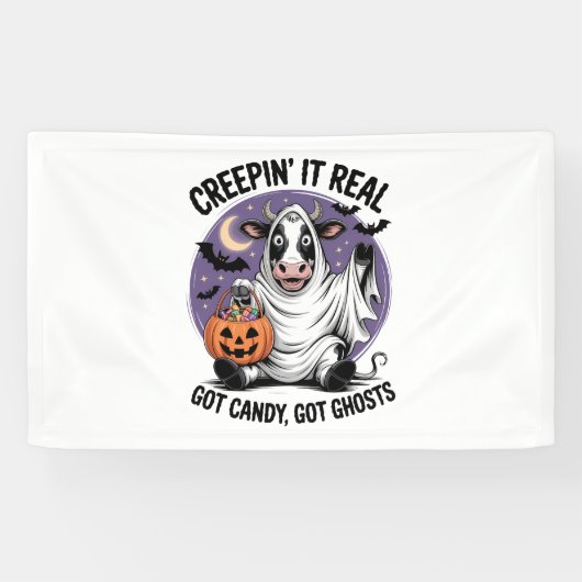 Creepin' Cow Halloween Spandoek (Horizontaal)
