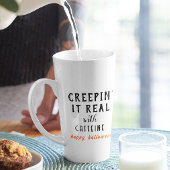 Creepin' It Echt Wit Halloween Latte Mok