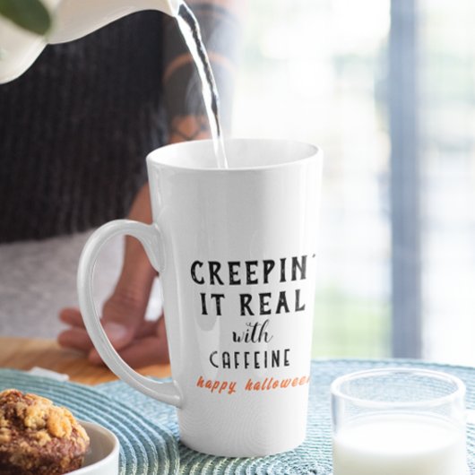 Creepin' It Echt Wit Halloween Latte Mok