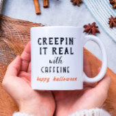 Creepin' It Echte Witte Halloween Koffie Mok