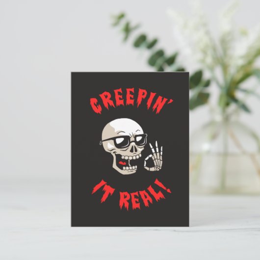 Creepin it Real Briefkaart (Staand voorkant)