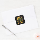 Creepin’ It Real  | ExDesigner | Halloween Vierkante Sticker (Envelop)