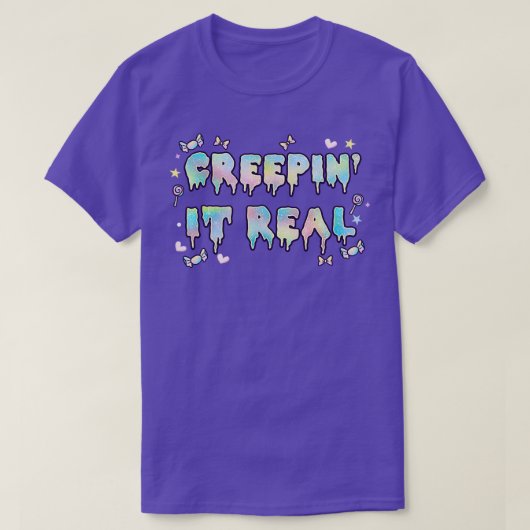 Creepin it Real Gothic T-shirt (Design voorkant)