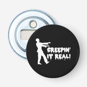 Creepin It Real Grappige Zombie Button Flesopener