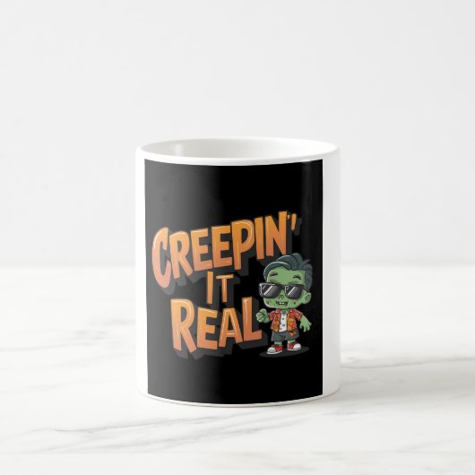 Creepin’ It Real - Grappige Zombie Koffie Mok (Center)