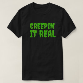 Creepin' It Real Halloween Glitter T-shirt