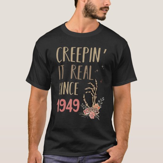 Creepin It Real Halloween Retro 1949 Holiday Spook T-shirt (Voorkant)
