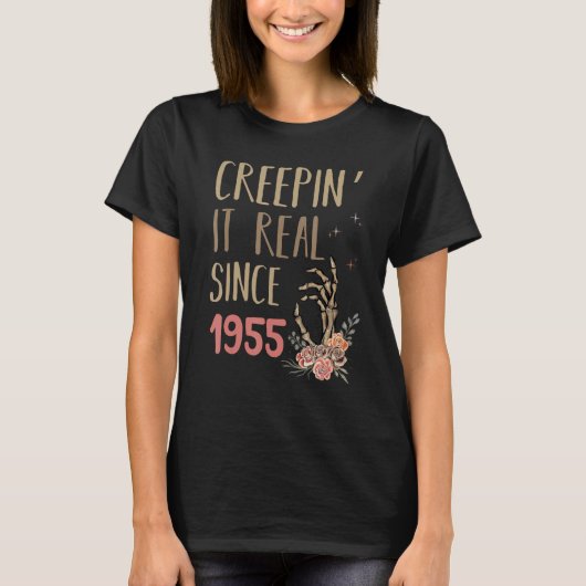 Creepin It Real Halloween Retro 1955 Holiday Spook T-shirt (Voorkant)