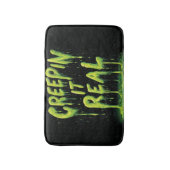 "Creepin it Real" Humorous Slime Typography Badmat (Voorkant Verticaal)