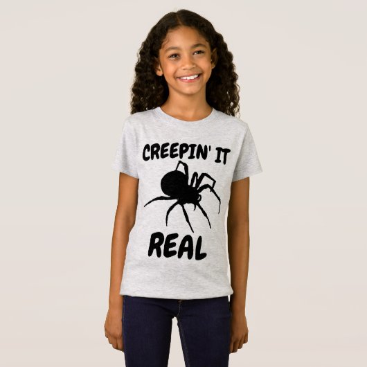 CREEPIN' IT REAL Kinder Funny T-Shirts (Voorkant volledig)