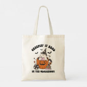 Creepin’ It Real Leraar Retro Halloween Tote Bag (Achterkant)