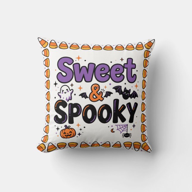 Creepin It Real Moon Throw Pillow Kussen (Voorkant)