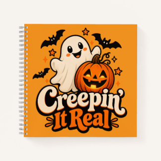 “Creepin’ It Real” Schattig Halloween Notitieboek