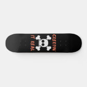 Creepin it Real Skull Persoonlijk Skateboard (Horizontaal)
