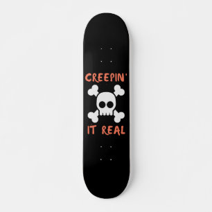 Creepin it Real Skull Persoonlijk Skateboard