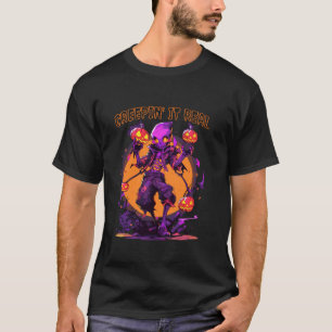 Creepin It Real Skull Skeleton Witch Creepy Demon T-shirt